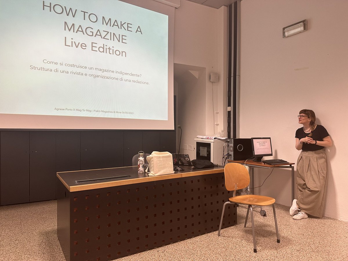 Con <a href="/La_Zarina/">Agnese Porto</a> entriamo nel vivo del mondo dei magazine indipendenti. #magtomag con un workshop interattivo in presenza a Bologna.