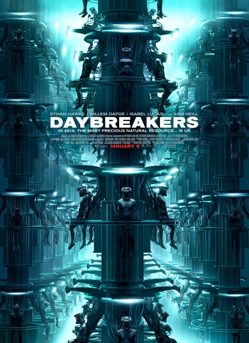 TanjaStrutzl's tweet image. #Daybreakers directed by Michael &amp;amp; Peter Spierig is a masterpiece of the horror genre.
It&apos;s a great, exciting, bloody &amp;amp; action packed movie with a brilliant cast &amp;amp; fantastic effects. #EthanHawke #SamNeill #WillemDafoe #ClaudiaKarvan #IsabelLucas #MichaelDorman #HarrietMintoDay