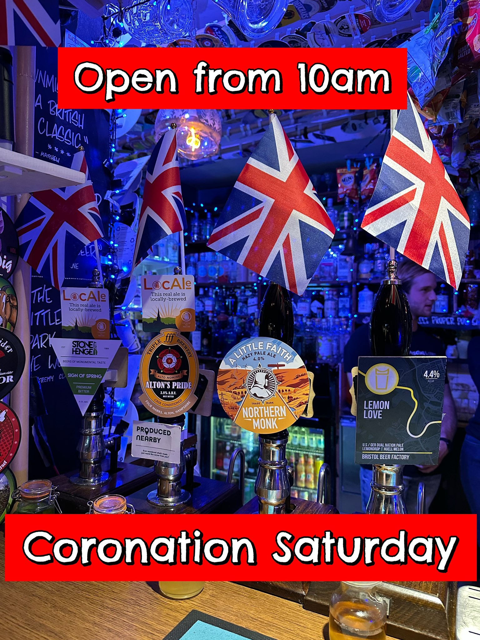 The Wonston Arms Pub on Twitter "Big old Coronation Day … it don’t happen very often ! 