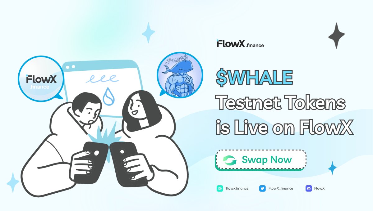 Our big partner <a href="/SuiWhale/">Frinkes</a> has joined FlowX Testnet!🌊

$WHALE  Testnet tokens is Live on
<a href="/FlowX_finance/">FlowX Finance 🦓</a>. $WHALE traders will have the chance to get FlowX IDO WLs

👉Join our WL giveaway on x.com/SuiWhale/statu…

📍Swap now at testnet.flowx.finance/swap 

#Sui #SurfTheFlow