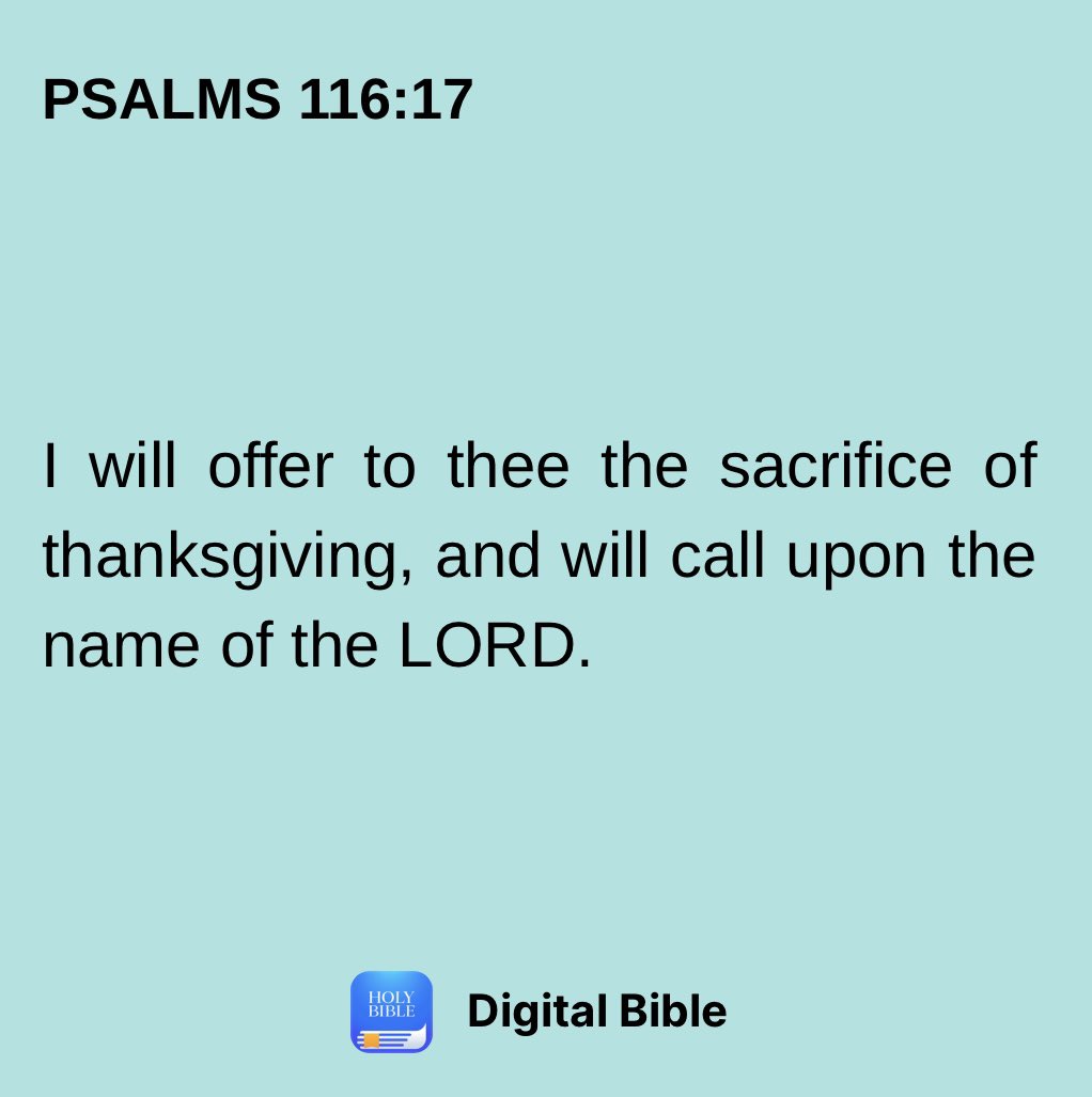maria47215's tweet photo. Thanks be unto GOD for a week of loving-kindness and mercy โจ๐๐ปโจ
I will offer to thee the sacrifice of thanksgiving, and will call upon the name of the LORD.
PSALMS 116:17 ๐๐ป๐
#Thanksgiving #DoingGoodWithLove #Love #Faith #Hope #GODIsSpirit https://t.co/hDXZ0fCXFU