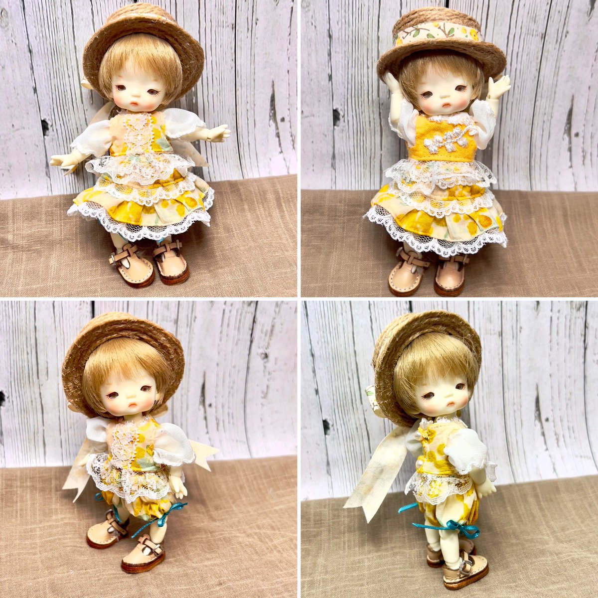 Plus1doll's tweet photo. ウチのImda最大と最小✨
4.3とTimpをお揃な感じで作りました😊
急に小さいからね、感覚鈍ってて丸1日かかったよ🤣
#Imda #Imda43 #ImdaTimp #Imda服 #ドール服 #ドール服オーダー https://t.co/WaWMH25ab3