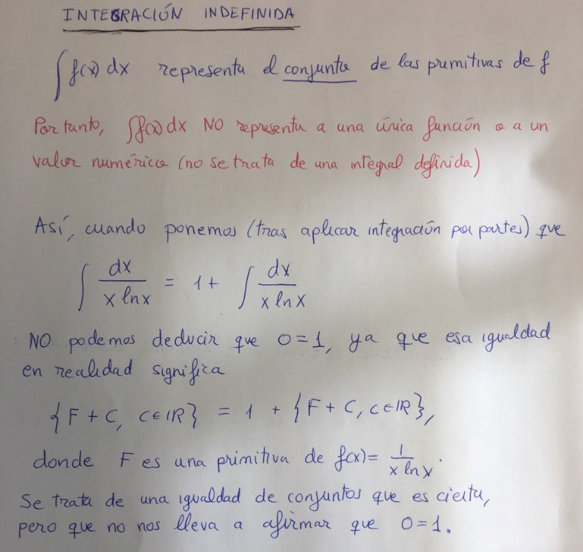 JMSepulcre's tweet image. Os paso una prueba errónea de que 0=1 (a modo de  #falacia matemática). Os animo a que la analicéis 🧐 y descubráis el error... En la segunda imagen añado la explicación 📷  Es una muestra de la importancia del #rigor y la #especificación en el quehacer #matemático #Razonamiento