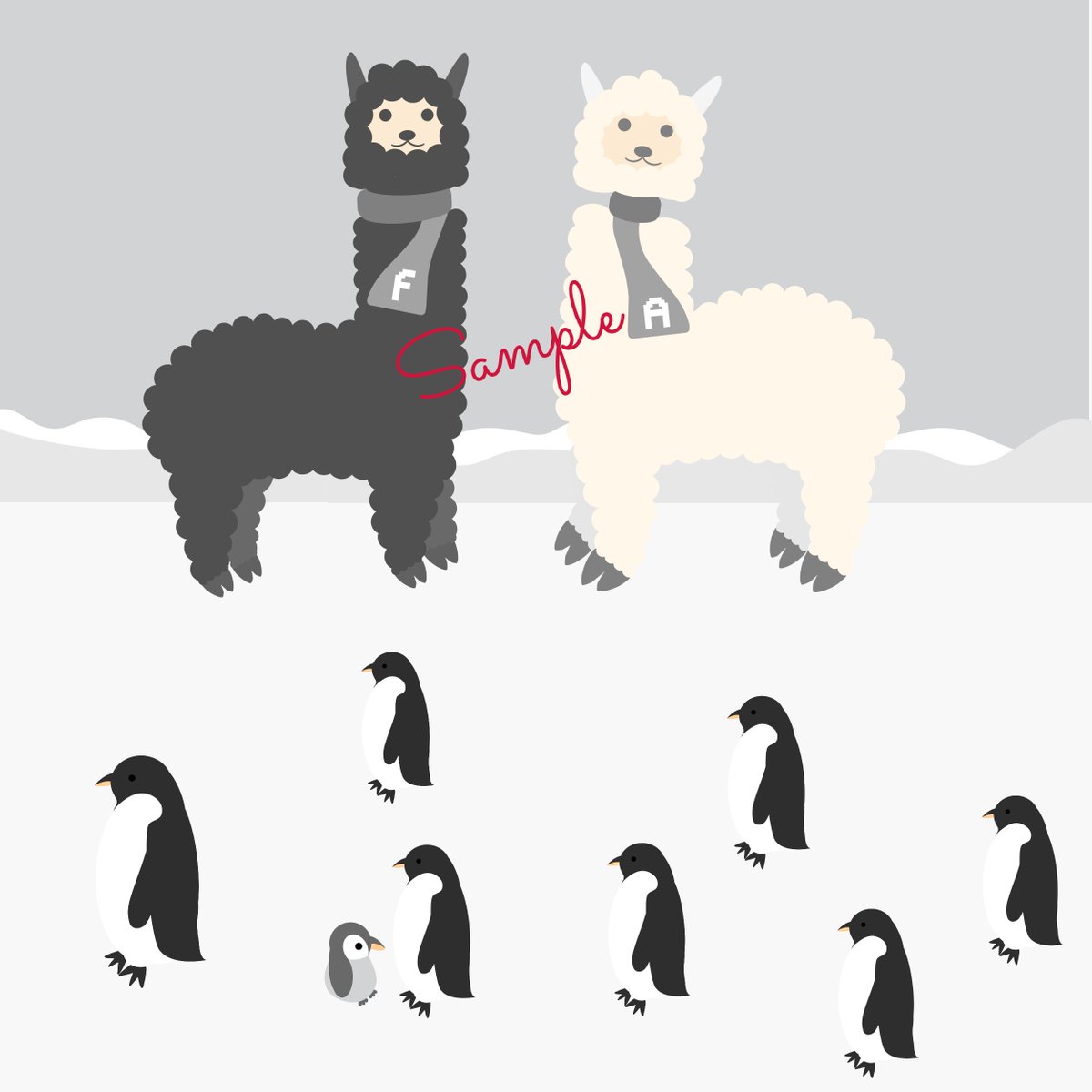 AL_san_JP's tweet photo. NFT ART CHALLENGE🏁
/
South Pole with Francisco
\
#𝙰𝚕𝚜𝚊𝚗 came to South Pole with his friend Francisco🦙🦙
They are wearing matching scarves he knitted🧣
He is wearing his scarf very tight compared to Francisco🤣
10 editions
10 TXS
#cactusboom 🌵 #XTZcommunity
Link🧵👇 https://t.co/DwN8ydLDRm