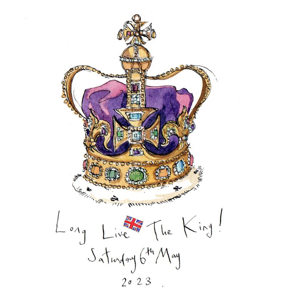 DFFloyd98's tweet photo. Happy Coronation Day! Classy illustration @FloydMadeleine https://t.co/IOeye7H3Ts