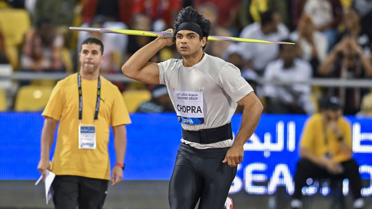 Neeraj_chopra1's tweet photo. Happy to begin my 2023 season with a throw of 88.67m at @dldoha. Thank you for your amazing support! 🇮🇳 https://t.co/Sm9TSRILUR