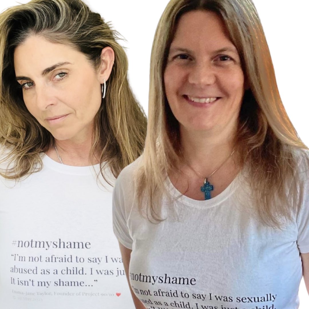 notmyshameuk's tweet image. Every day this week survivors are stepping forward and  turning the table on shame, helping each other to not feel ashamed, silenced, held back…thanks @ejtayloruk @Lynne_Cole_ for creating more noise. Wearing with confidence 🫶🏼 #notmyshame #project9010 @Project9010