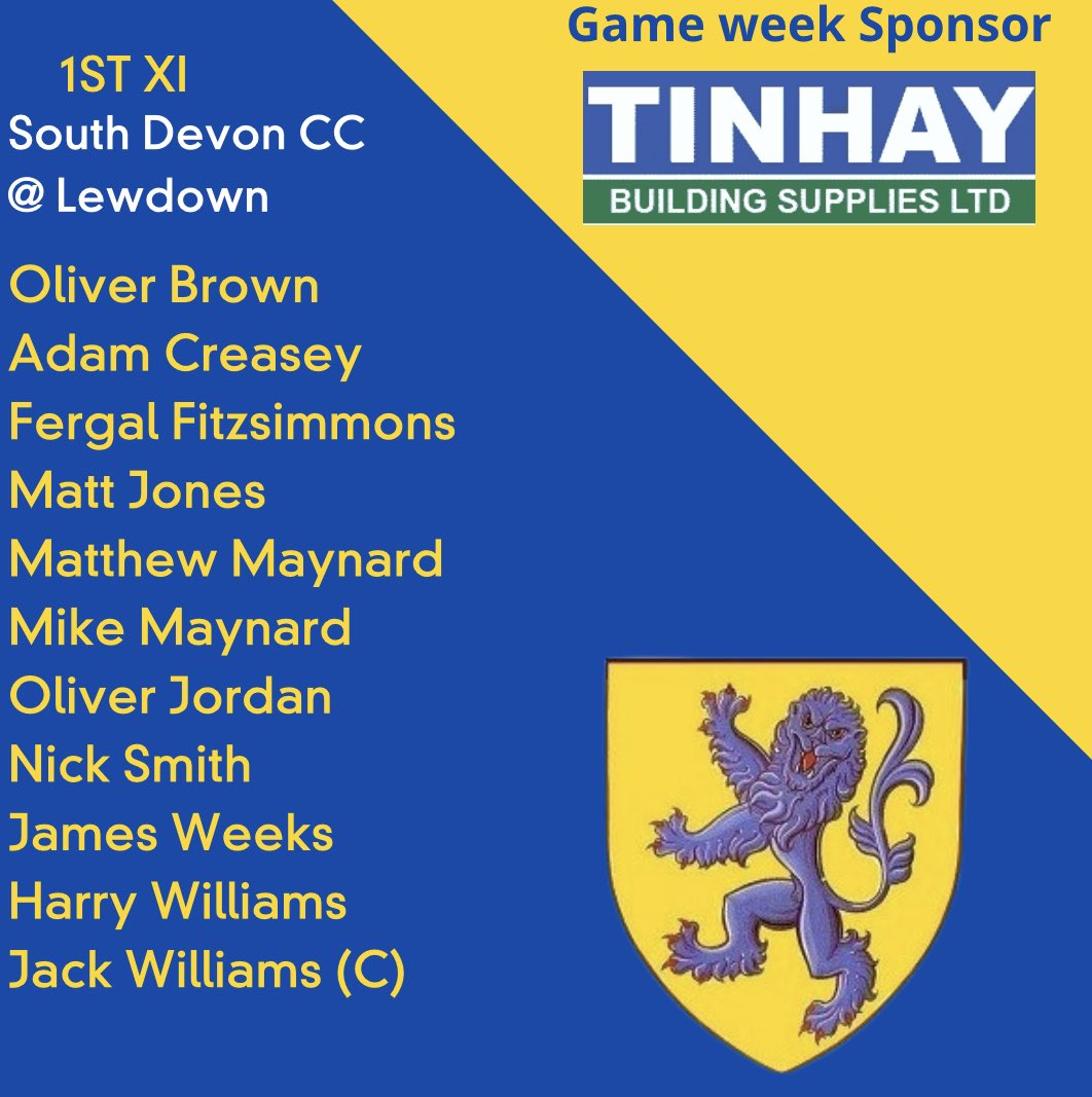 Here we go then 😎 

Starting the season at home against South Devon CC! 2nd team have a bye week so we’ll see them next week.

Hoping for a dry afternoon so expecting some cricket 🏏