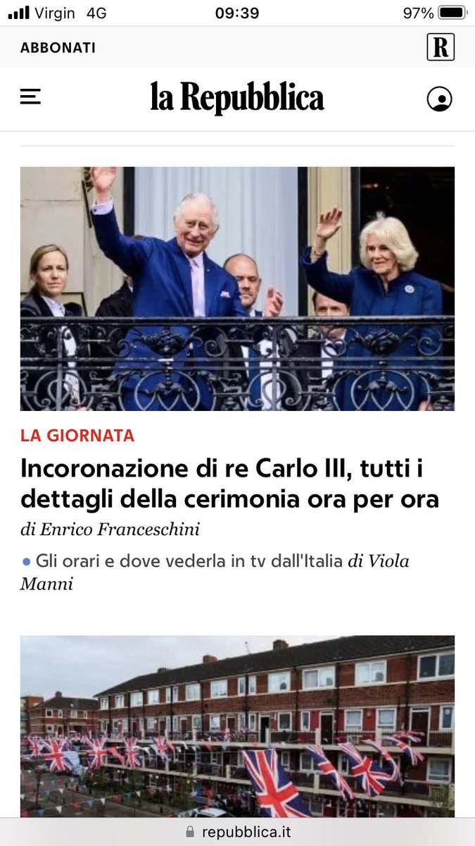 Not helped by the foreign press’s unquenchable fascination with it all. Want an hour-by-hour guide to proceedings? See La Repubblica. Including vital news on the role played by Harry.