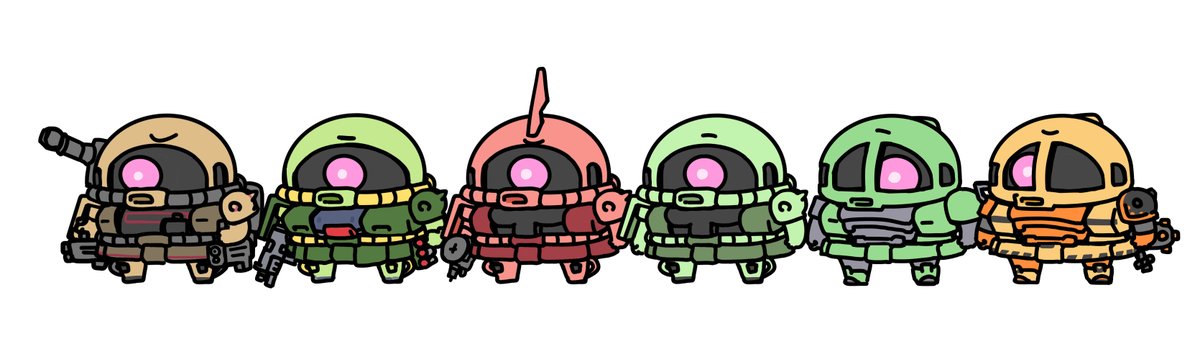 「daily zaku Zaku half cannon today」|Affeaのイラスト