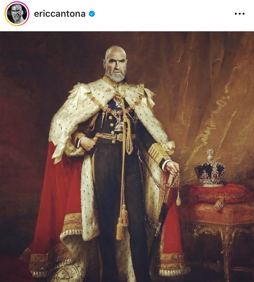 UtdPlug's tweet image. 🚨 Eric Cantona via IG: “There is only one king 👑”