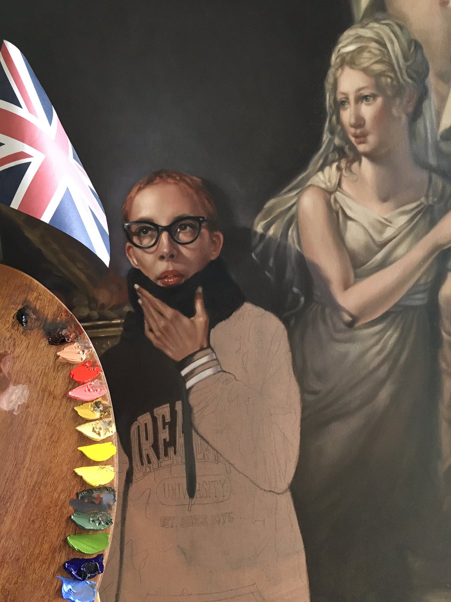 GorceKaren's tweet photo. Happy Coronation day !! ๐ฌ๐ง๐๐ฌ๐ง
This is the limit of my celebrations live from my easel & studio in France ๐
#oilpainting #portrait #painting #peinture #artist #art #wip #workinprogress #womeninart #celebration #workingthroughitall #KingCharlesIII #Coronation #KingsCoronation https://t.co/clr1Tdblix