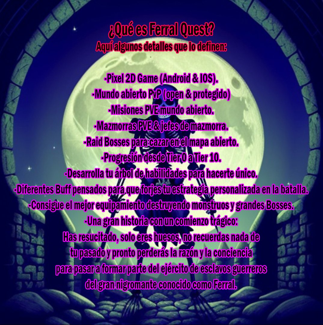 ferralquest's tweet photo. Podéis hacer seguimiento del desarrollo de #FerralQuest en nuestros canales:
Discord: https://t.co/u2uLQ6mq7R
Support the project here: https://t.co/4IF1aR5Egi
Instagram: @ferralquest https://t.co/J5QER50MkS