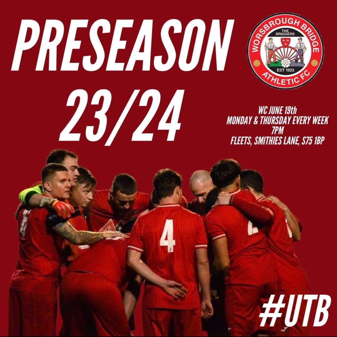 Date for the diary ⚽

We have agreed our 1st home pre-season friendly on Wednesday 12th July against @Emley_AFC

It will be a good work out against a NCEL Premier Division team & we look forward to welcoming them to Barnsley.

Thanks to @Worsbroughbcc for agreeing to the game.