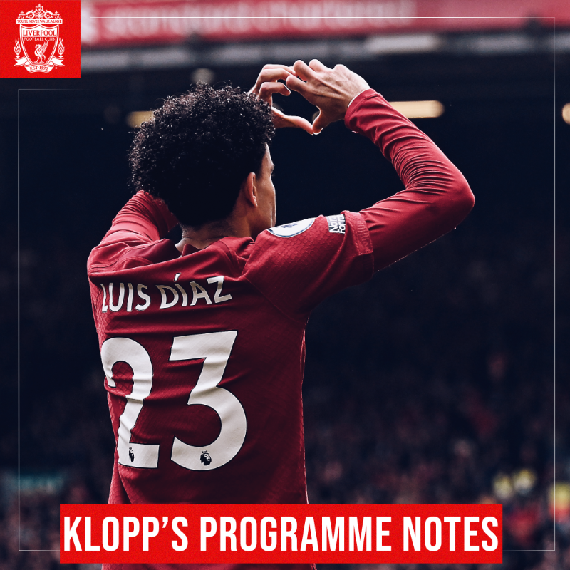 LFC's tweet photo. “He gives us a different threat and brings a different profile to our attack which is why it is so helpful to have him back in the team, doing what he does.” 🫶