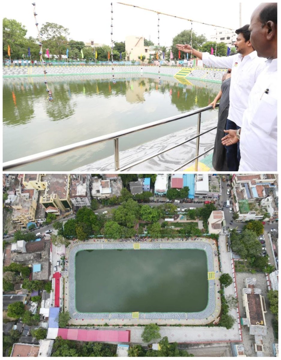 Udhaystalin's tweet photo. நீர்நிலைகளை மேம்படுத்த வேண்டும் என்ற கழக அரசின் உயரிய குறிக்கோளை செயல்படுத்தும் விதமாக ரூ. 1.65 கோடி செலவில் புனரமைக்கப்பட்டுள்ள மேற்கு மாம்பலம் கோதண்டராமர் கோயில் குளத்தை மக்கள் பயன்பாட்டுக்காக இன்று திறந்து வைத்தோம். கலைஞரின் முயற்சியால் முதன்முறை புனரமைக்கப்பட்ட இக்குளத்தின் தூர்வாரும் பணிகளை மாண்புமிகு முதலமைச்சர் அவர்கள் தொடங்கி வைத்தார்கள். இக்குளத்தை பாதுகாத்து, பயன்பெற பொதுமக்களை வாழ்த்தினோம்.
@Subramanian_ma