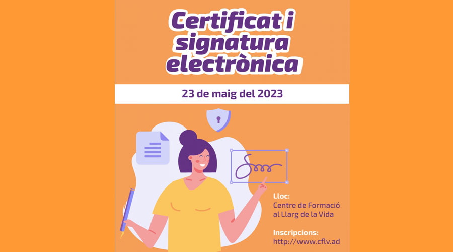 forum_ad's tweet photo. Curs per a aprendre què és el certificat i la signatura electrònica al Centre de Formació al Llarg de la Vida 
#avantatges #CFAV #curs #electrònica #formació #gratuït #Inscripcions #llargVida #normativa #signatura
Notícia completa i descripció de foto a

https://t.co/WxgDUaPHxP https://t.co/Zv6DRxIGFa
