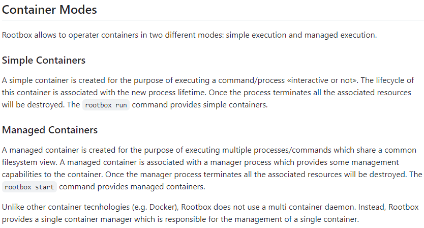 joaompinto4's tweet photo. Published rootbox 0.0.10, micro release with the most notable feature being the documentation for the simple vs managed containers.

https://t.co/5dgaSHO4Mu

#python #rootbox #containers #DevOps https://t.co/t3pjFbNT7p