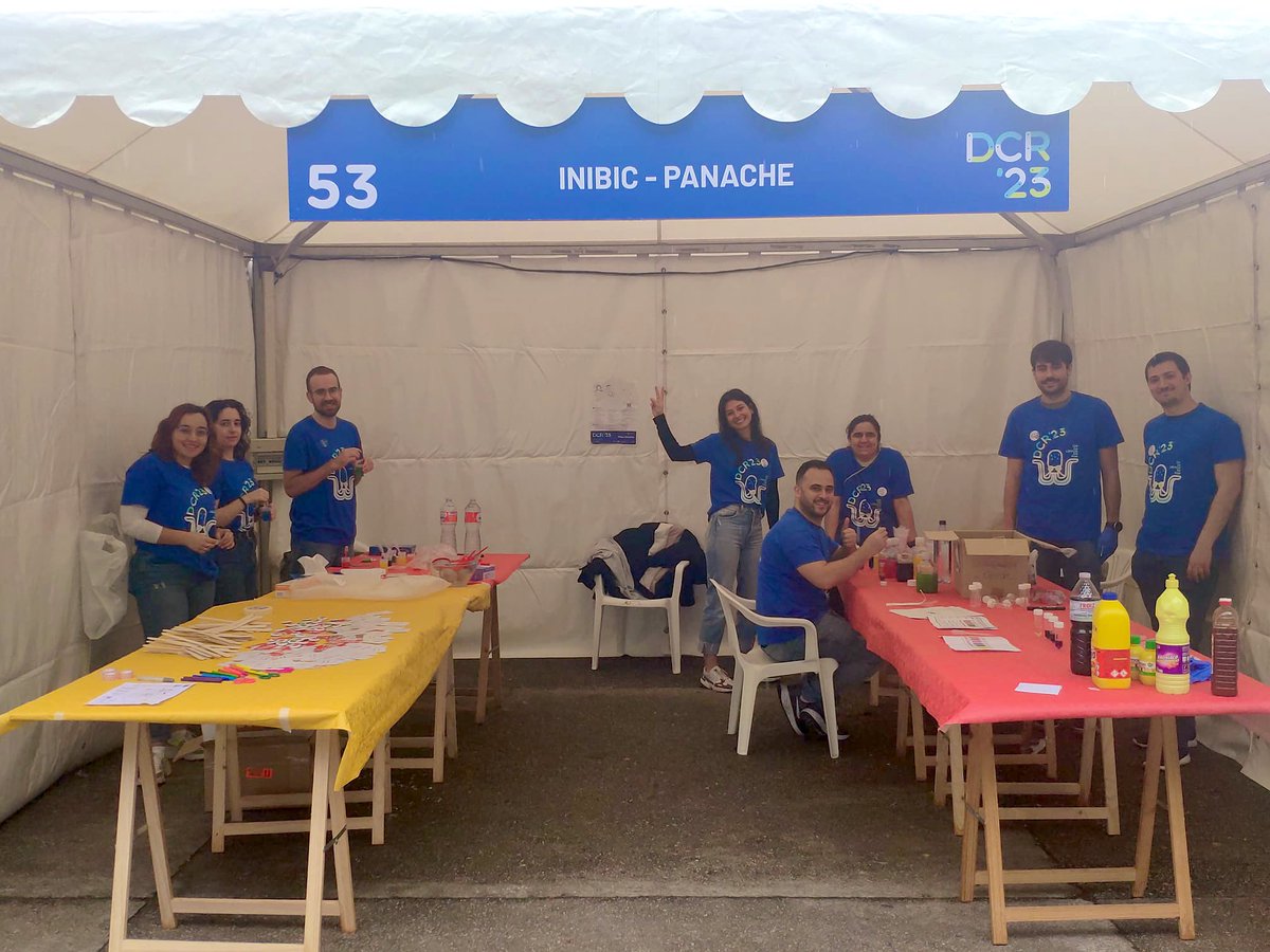 Amanda Guitian-Caamaño (@amandagcaamano) on Twitter photo CellCOM está listo para empezar con el día da Ciencia na Rúa 🧑🏻🔬
📍 Estaremos desde las 11 hasta las 19h en la #Jaima53 Panache-INIBIC en el Parque de Santa Margarita, en el anfiteatro 🙌🏼
There we go!! 🥳💪🏼 CellCOM está listo para empezar con el día da Ciencia na Rúa 🧑🏻🔬
📍 Estaremos desde las 11 hasta las 19h en la #Jaima53 Panache-INIBIC en el Parque de Santa Margarita, en el anfiteatro 🙌🏼
There we go!! 🥳💪🏼