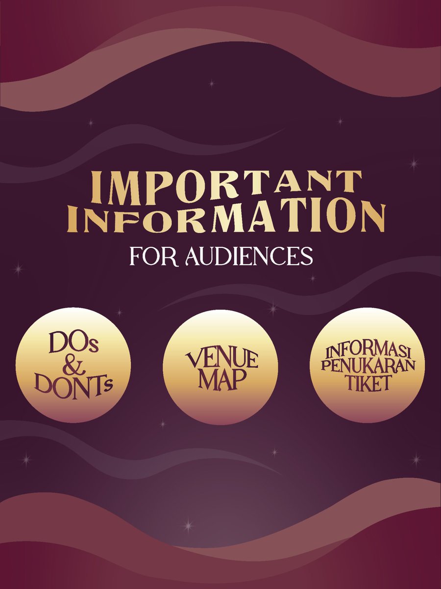 CCN26_AMSAUGM's tweet photo. [CHARITY &amp; CULTURAL NIGHT 2023's VENUE MAP AND RULES &amp; REGULATIONS❗❗]

Are you excited to watch the spectacular show? To enjoy the show, please pay attention to the Venue Map and Rules &amp; Regulations. Feel free to ask us anything. See you there!👋🏻 https://t.co/FHU2azk3bZ