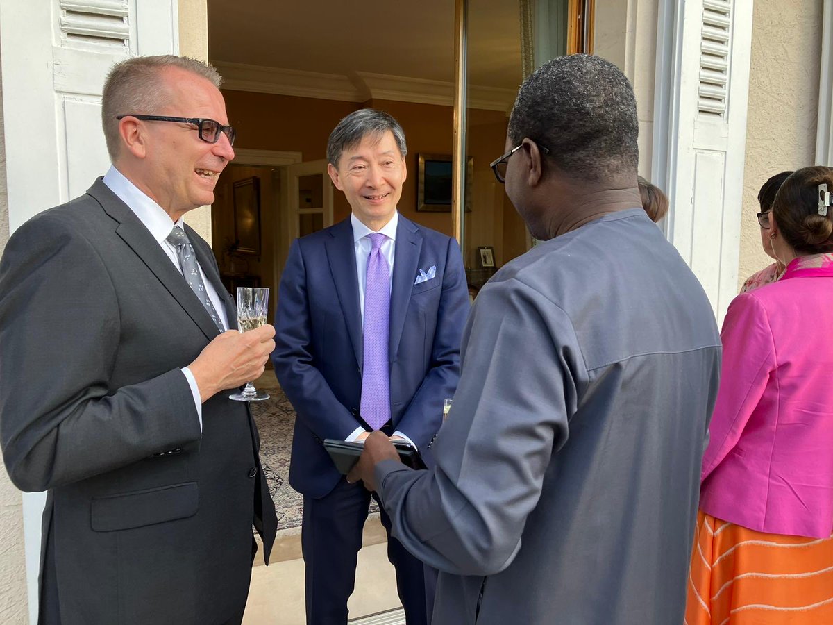 JarmoViinanen's tweet photo. Thank you Ambassador Ogasawara @JapanDelCD for hosting a wonderful dinner on Thursday. Excellent conversation with colleagues and immaculate food made the evening most enjoyable. https://t.co/y237Vx1TGp