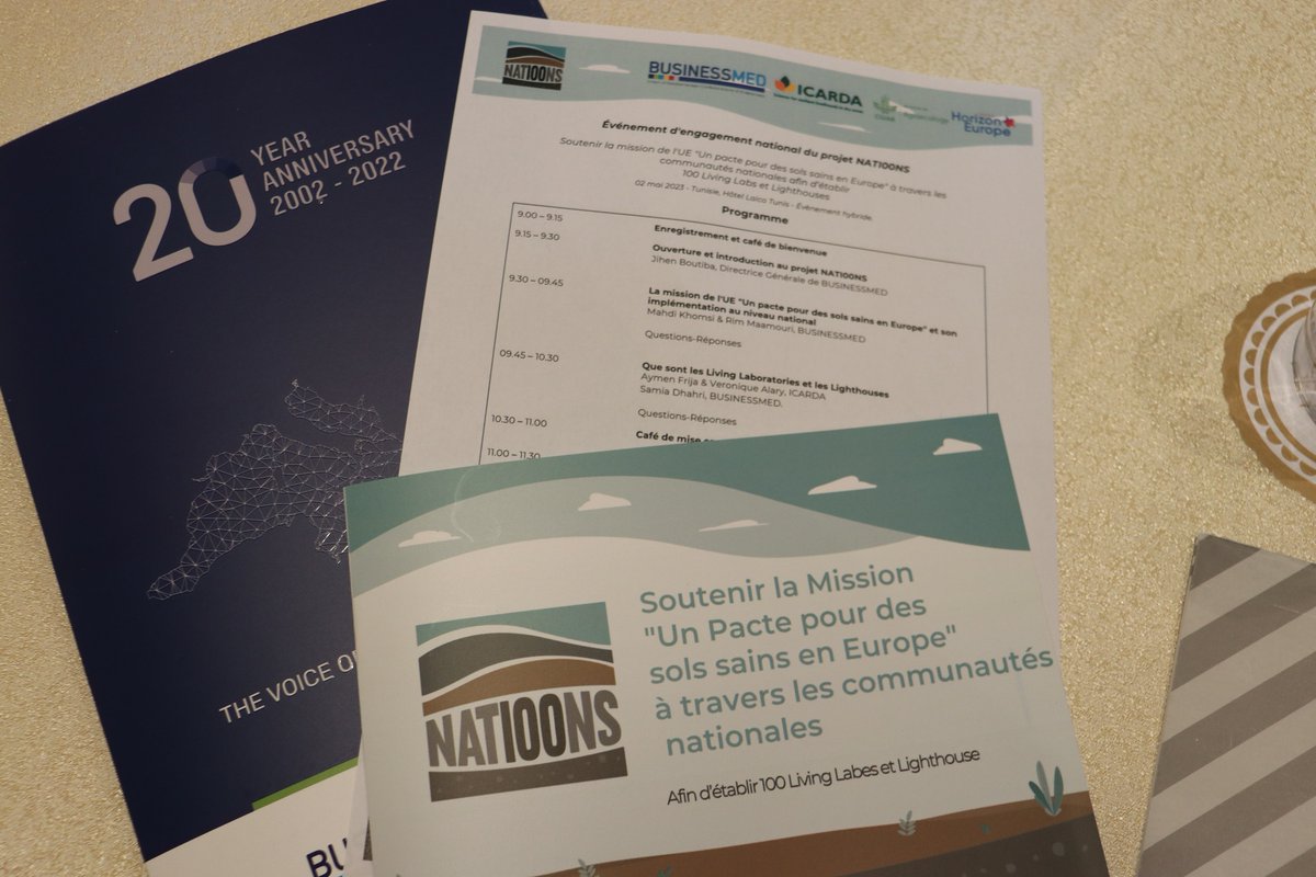 Through its #OneCGIAR #AgroecologyInitiative, ICARDA supported the #NATI00NS project in Tunisia, coordinated by #BUSINESSMED, to raise awareness on soil importance and mainstream some of the  Living Labs and Lighthouses concepts and criteria, #HealthySoils #HorizonEurope