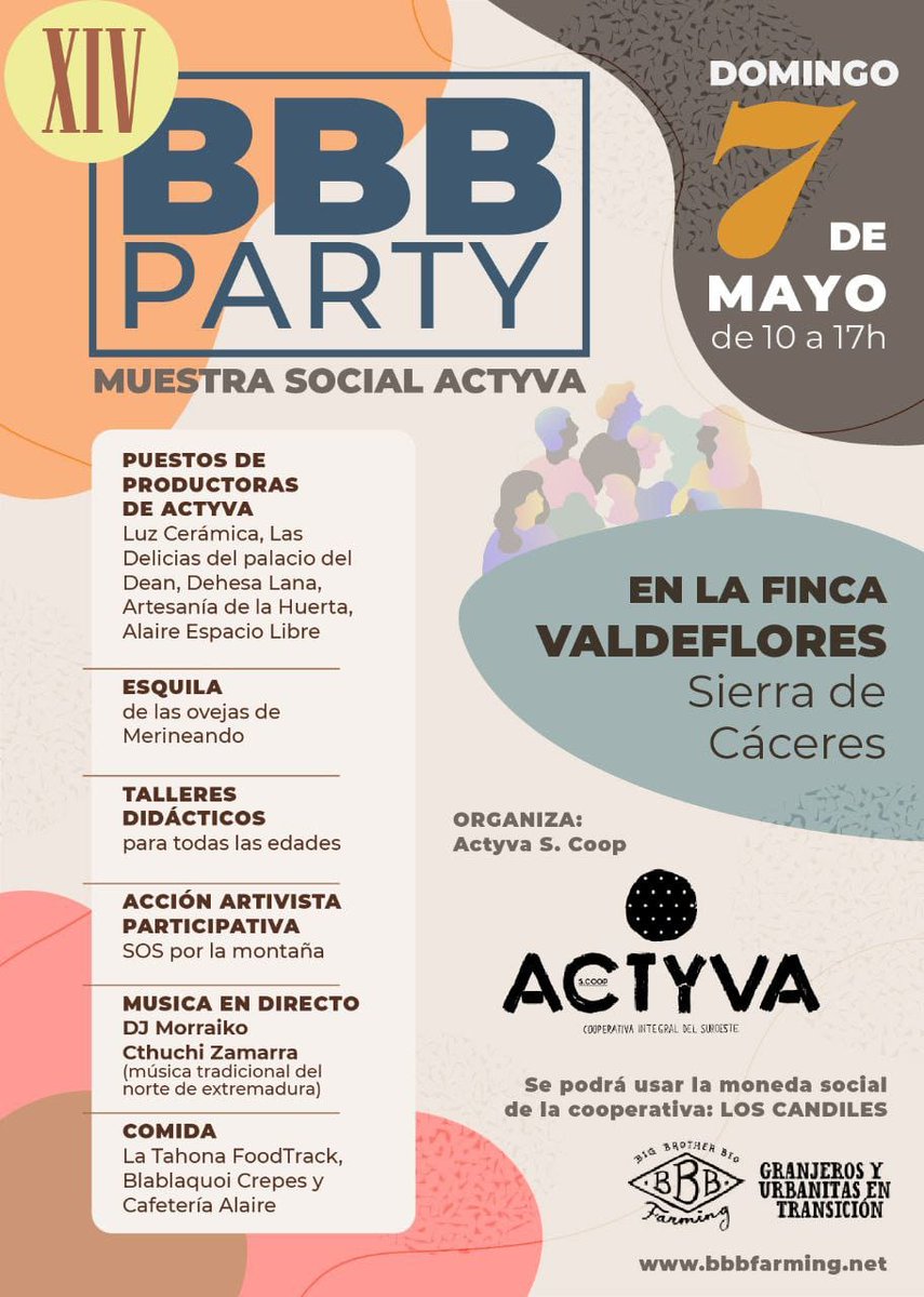 Gonzalo_Palomo's tweet photo. Mañana #esquila #merinasnegras @merineandocc y #BBBParty #muestrasocial @CooperACTYVA en #Valdeflores #Caceres: talleres infantiles, degustaciones, música @Cthuchi @megapeich y mucho más. No te pierdas el mejor arranque de @WOMAD_Caceres de la historia ;-) https://t.co/wxUUta6yKL
