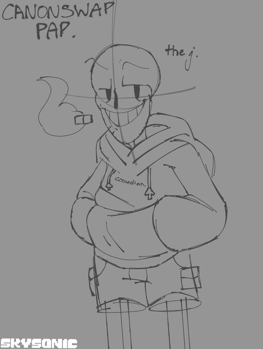 SkySonic_'s tweet photo. I'm in an undertale-y mood, lmao.
Drew CanonSwap Papyrus cuz like, I been listening to fan megalos and they're fuckin cool
Idk how to draw bone legs
#undertale #undertaleAU #underswap #canonswap #papyrus #UTPapyrus #USPapyrus #sketch #roughsketch https://t.co/G8KignESLN