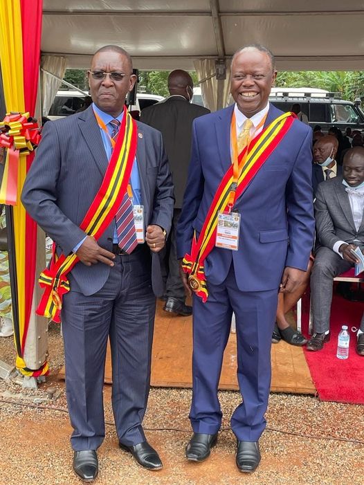 The MUBS Principal , Prof Waswa Balunywa and also a scholar in leadership, Entrepreneurship and Management received an exceptional medal for his tremendous contribution to Uganda’s economy at the International Labour Day celebrations 2023 in Namutumba district.