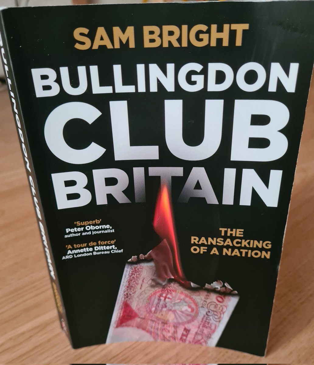 Just finished reading Bullingdon Club Britain by @WritesBright, #greatread, very detailed and informative, clearly depicting the impact that the current government has had on the UK 
#👏