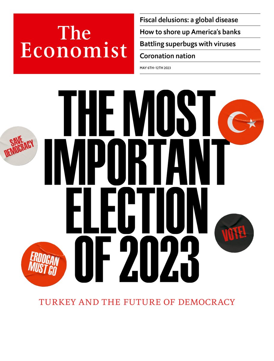 TheEconomist's tweet photo. The defeat of Recep Tayyip Erdogan would have global consequences—and show democrats everywhere that strongmen can be beaten https://t.co/XycWq4I4nX https://t.co/cqfowbb5g8