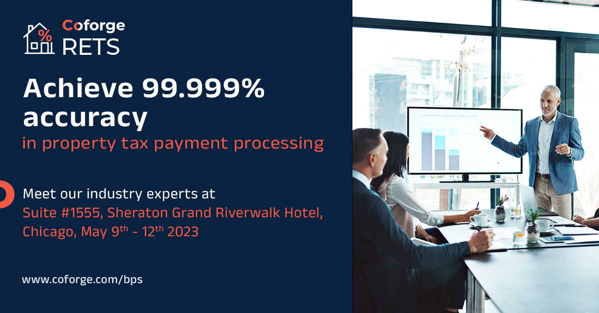 Coforge_Tech's tweet photo. Property #taxes in the United States are estimated to have brought in $599.99 billion in 2020. And delinquent #PropertyTaxPayments can lead to penalties. Meet our industry experts in Chicago to know more. https://t.co/5ZSj8FjY62 https://t.co/3HLK6mHiQK