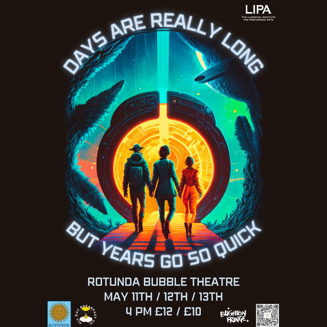 Brighton Fringe Recommendations! 

With options and time running out, the pressure is mounting, along with a question that no one dares voice… Does humanity deserve a second chance?
Tix:brightonfringe.org/events/days-ar…

<a href="/AllDayBrekkyCo/">All Day Breakfast Theatre</a> <a href="/brightonfringe/">Brighton Fringe</a> #brightonfringe