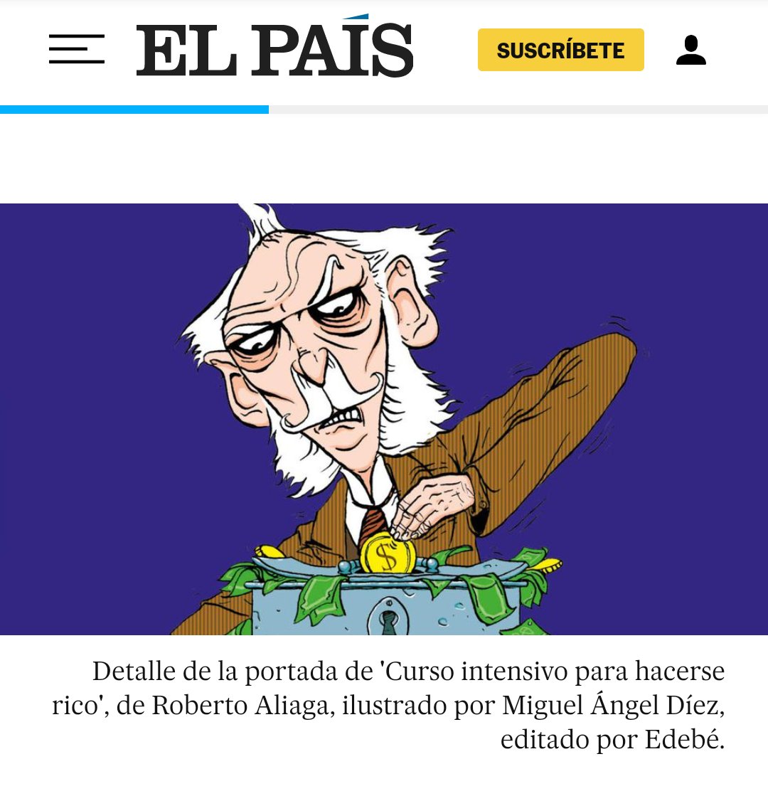 raliagas's tweet photo. Milyonery se ha colado hoy en El País, en un artículo titulado "Lecturas para pequeños rebeldes", y no puede estar más contento. https://t.co/GTtpYMHiAe