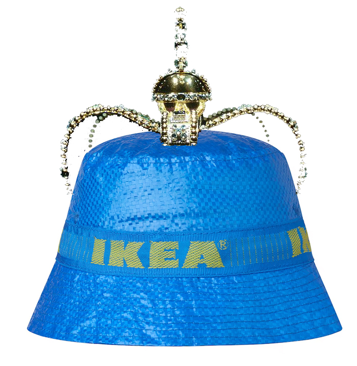 IKEA_CH's tweet photo. Wir wünschen euch eine fröhliche Krönungsfeier.
#knorva #funhat #coronation #coronation2023 #royal #crown #kingcharles https://t.co/vw2R5M564Q