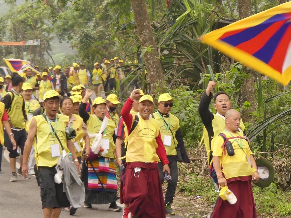 1/2 
#TibetMatters

🟡87 volunteers from 17 Tibetan Youth Congress Regional Chapters of India and Nepal participate in a march that’ll cover a distance of 30 to 35 Km every day.

🟡TYC demands that #G20 leaders take action on  deteriorating human rights situation in #Tibet.