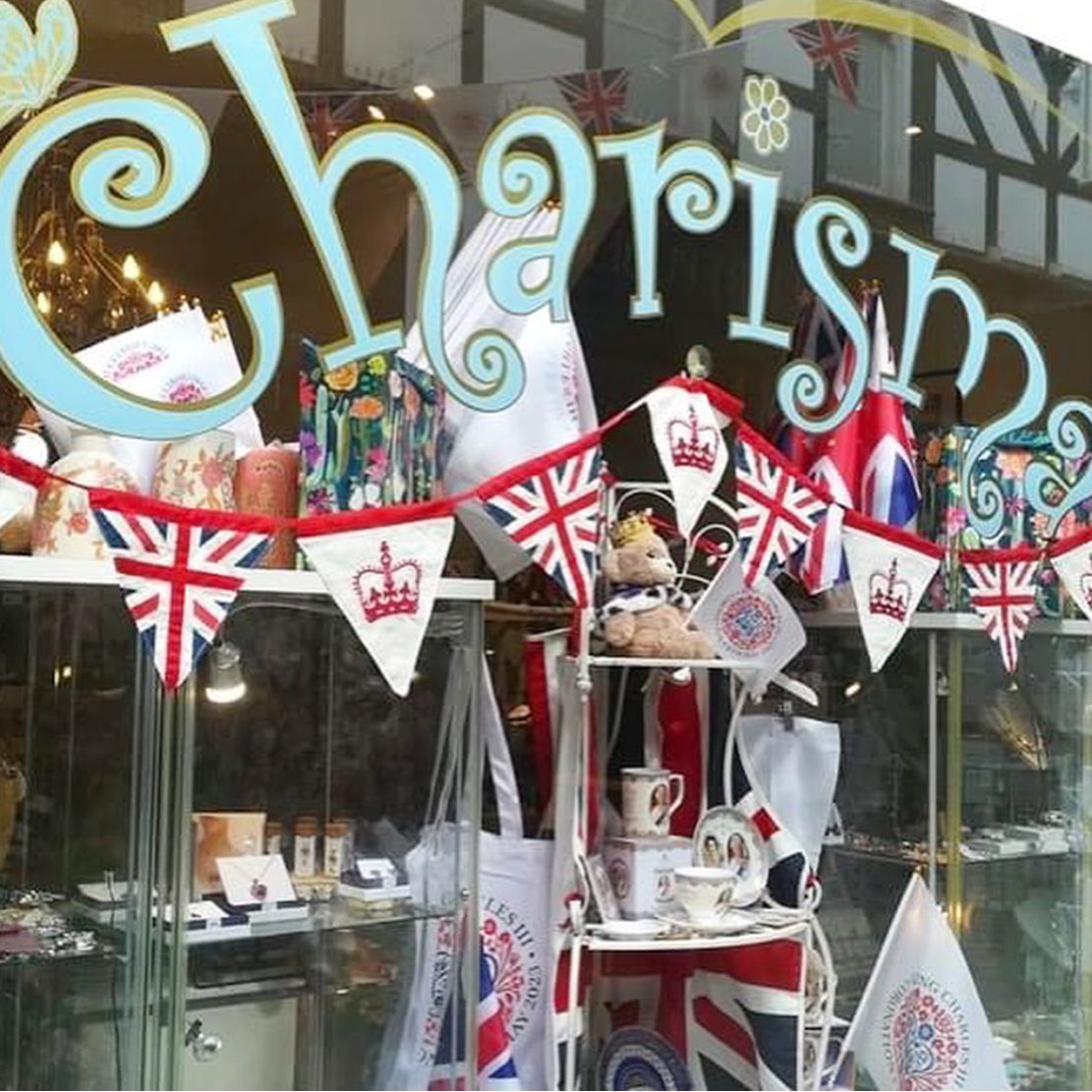 bedfordarcade's tweet photo. Happy Coronation Day! 👑 What are your plans for today?

We love the window display at Charisma Gift Shop - they've really gone all out 😍 https://t.co/FtxvPpUhAD