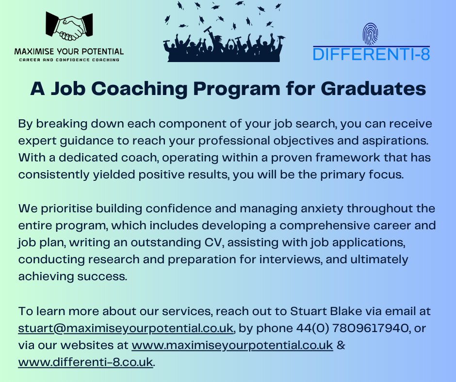 Completed your studies and looking for your first job. Please get in touch. #graduation2023 #apprenticeships #techjobs #graduates #firstjob