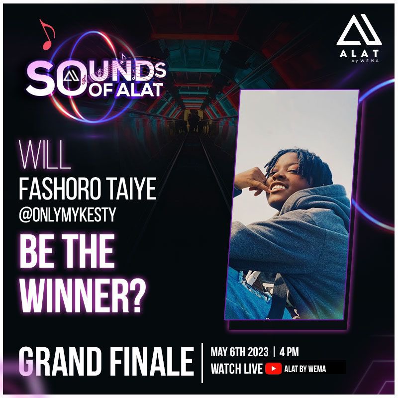 AdigunTheLaw's tweet photo. Will ONLYMYKESTY be the winner of this yearโs #SoundsOfAlat competition?
Watch the GRAND FINALE today at 4 PM here: https://t.co/mHKlRAtmG2 https://t.co/uQ0EZKsYcq
