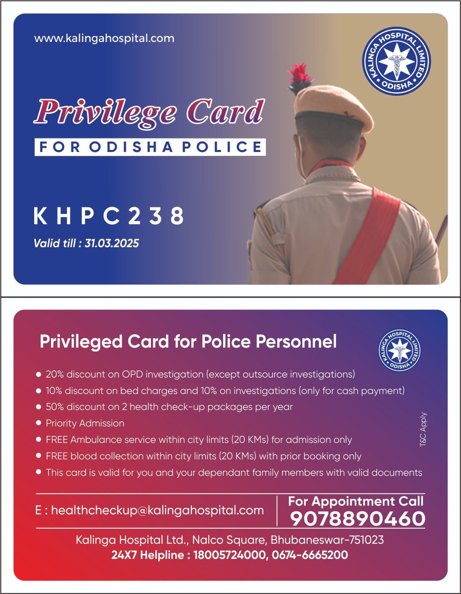 dcpbbsr's tweet photo. #Kalingahospital BBSR organized a two-day long FREE Health Screening Camp and extended a special privilege card to newly recruited 500 constables of Police Commissionerate, BBSR- CTC with #Healthcheckup by physician consultation.
#healthcare 
#Betterhealth
 #KHL https://t.co/b2Q5V12VIm