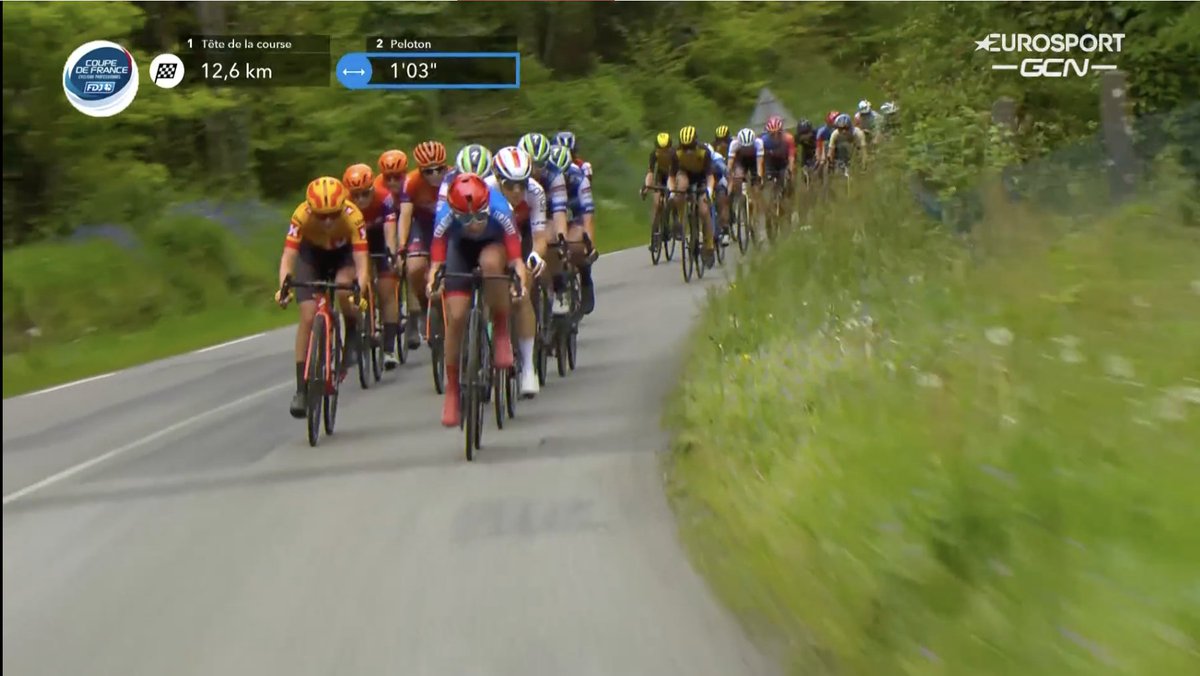 Let's go <a href="/LinTeutenberg/">Lin Teutenberg</a> 💪

Lin's through to the front and picking up the chase!

#GPMorbihan #GPMO