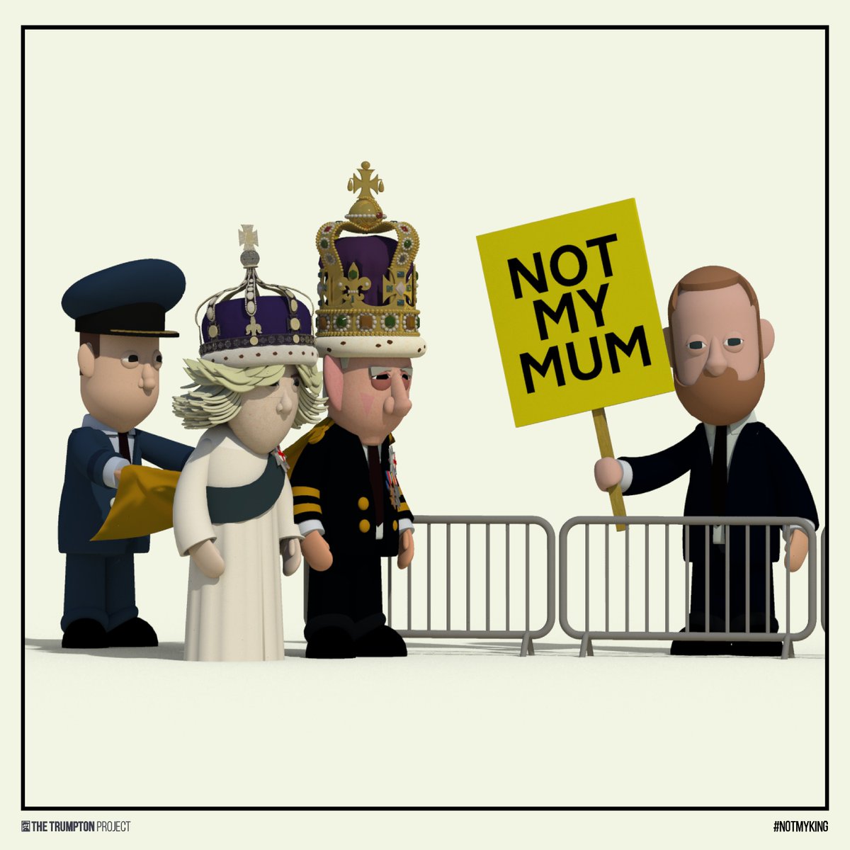 Trump_ton's tweet photo. #NotMyMum
#notmyking protest https://t.co/VdHhhy9CFo