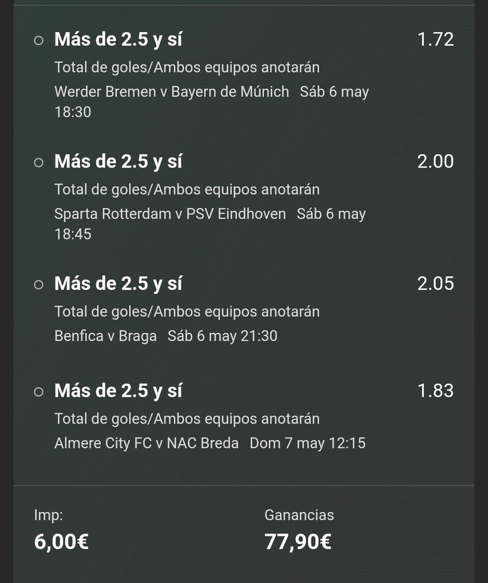 TeBuscoPicks's tweet photo. Vamos con este par de funbet para el finde 👇👇

⚽ @13
⚽ #Yanki 💣💣💣💣

#apuestas https://t.co/1jGYkHUzlf