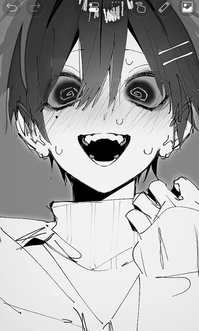 GW何も載せられそうにないので落描きでお許しを…… 