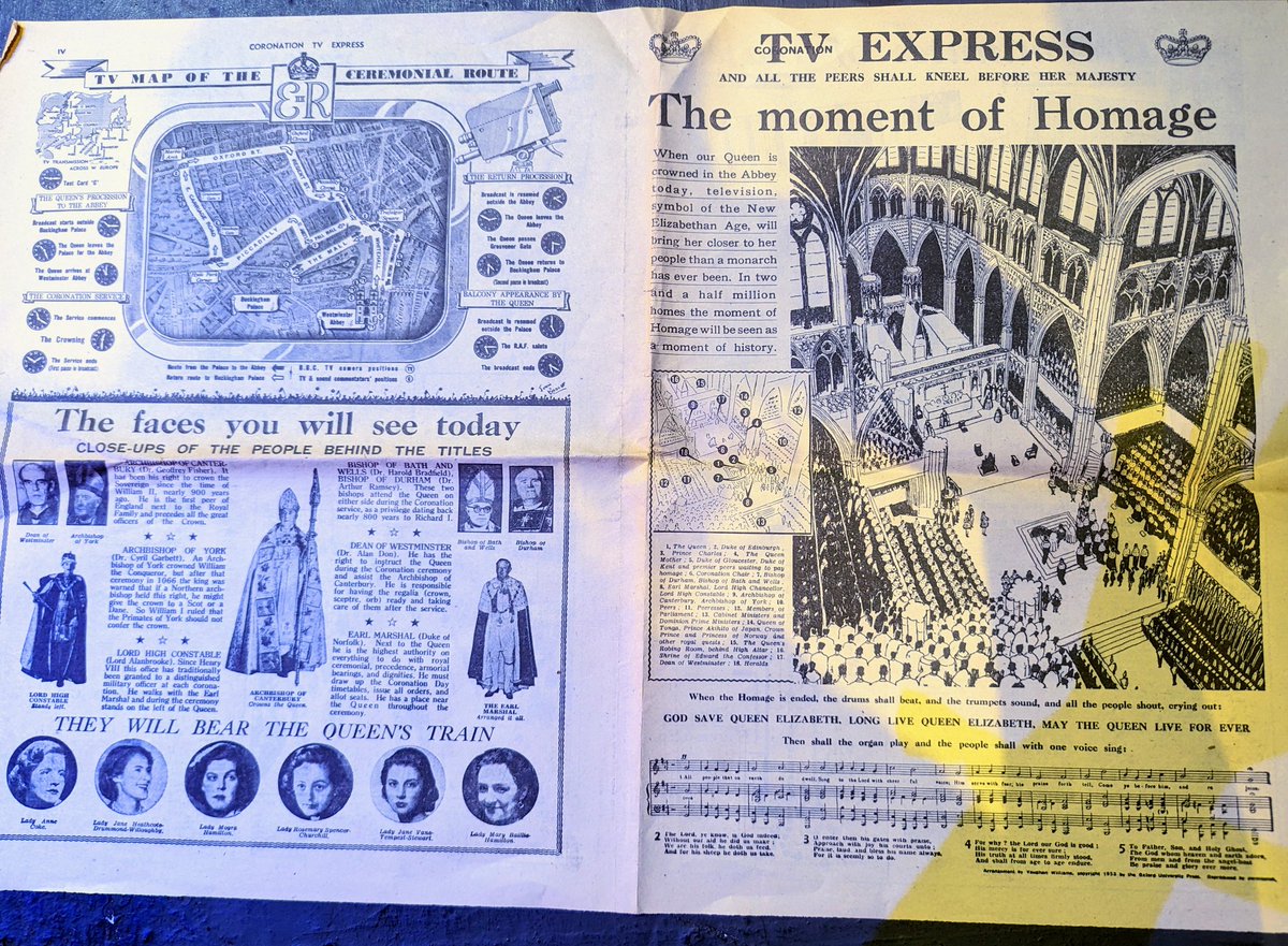 WharfTheatreDev's tweet photo. 🇬🇧 Happy Coronation Day 🇬🇧

A little tidy up of the props attic last week has uncovered a little gem rather fitting for the occasion. Today marks another day in our history. 

#Coronation2023 https://t.co/Ref9LQu0jo