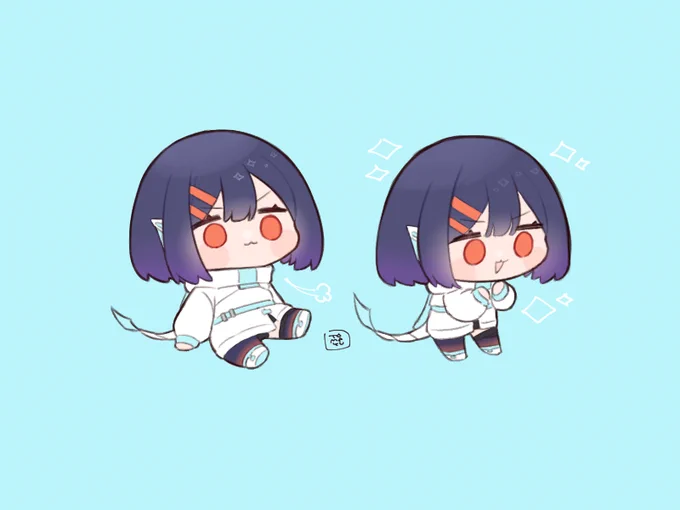 先日の写真にちまっと載せたデフォルメイラスト!