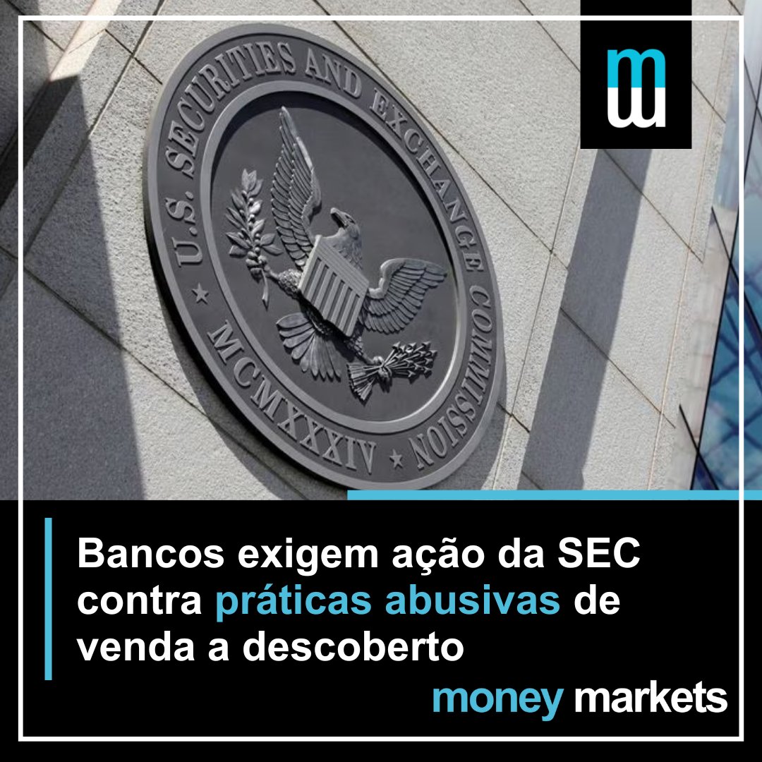 MoneyMarkets_br's tweet photo. 📢 Bancos americanos exigem ação da #SEC contra práticas abusivas de venda a #descoberto

Saiba mais 🎯 https://t.co/Msaky2qFBy 

#Moneymarkets https://t.co/zg171IojYA