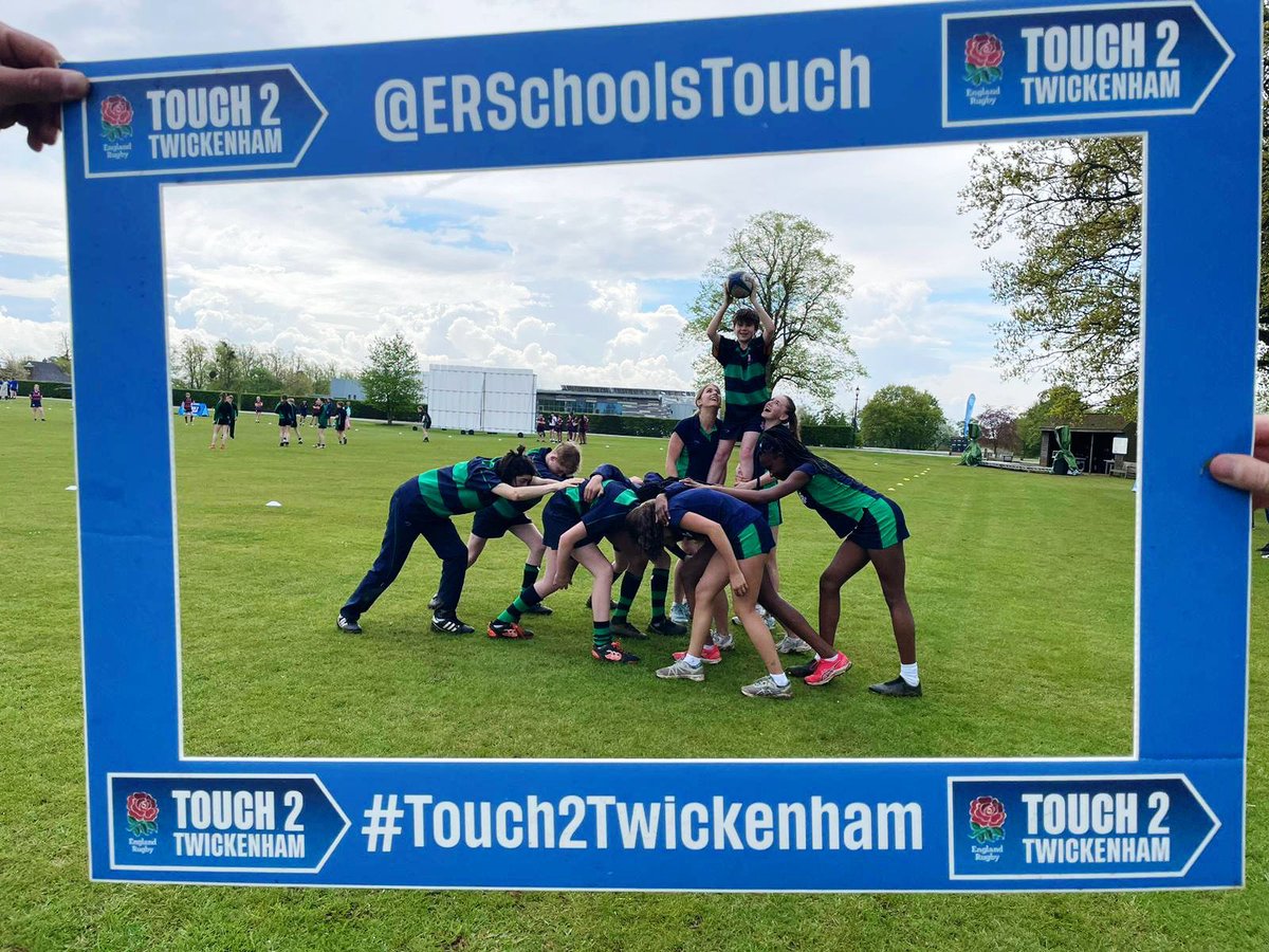 Great day out for the Y9 girls and boys playing in their first ever touch rugby tournament in the #Touch2Twickenham @ERSchoolsTouch event hosted by @oundleschool @RHSSport @RHSSuffolk