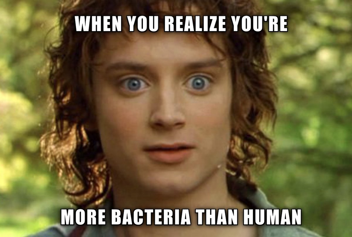 Our body is 57% bacteria and only 43% human cells. 
We're born a #communitymanager managing trillions of bacterias 😂

for nerds: 30 trillion = human cells; 39 trillion = bacteria, virus, fungus and archaea cells