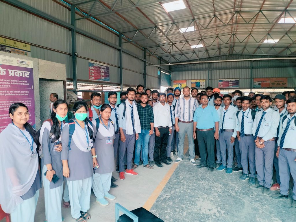 Site visit at munciple solid waste management at Samastipur, Bihar with students of DR C. V Raman University @CVRUbihar @Santosh_Aisect @cvruCG  @DEFCCOfficial